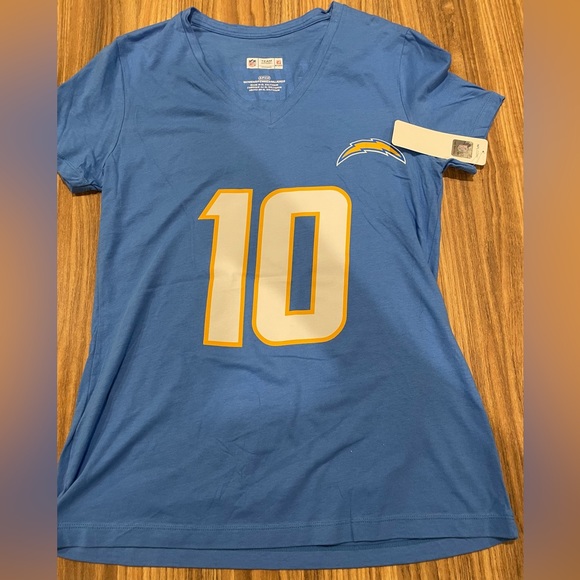 NFL Tops - Los Angeles Chargers Justin Herbert Women’s Loose Fit T-Shirt Retails For $45